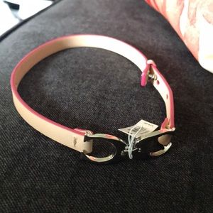 Pink COACH choker or bracelet